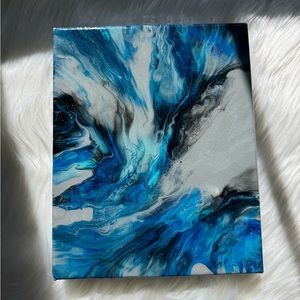 Blue and Black Artwork